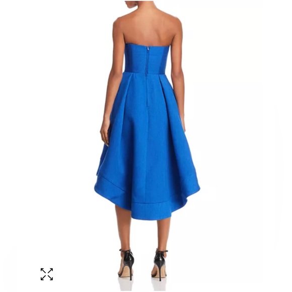 C/MEO Asymmetrical Bandeau Dress in Royal Blue - Picture 2 of 3
